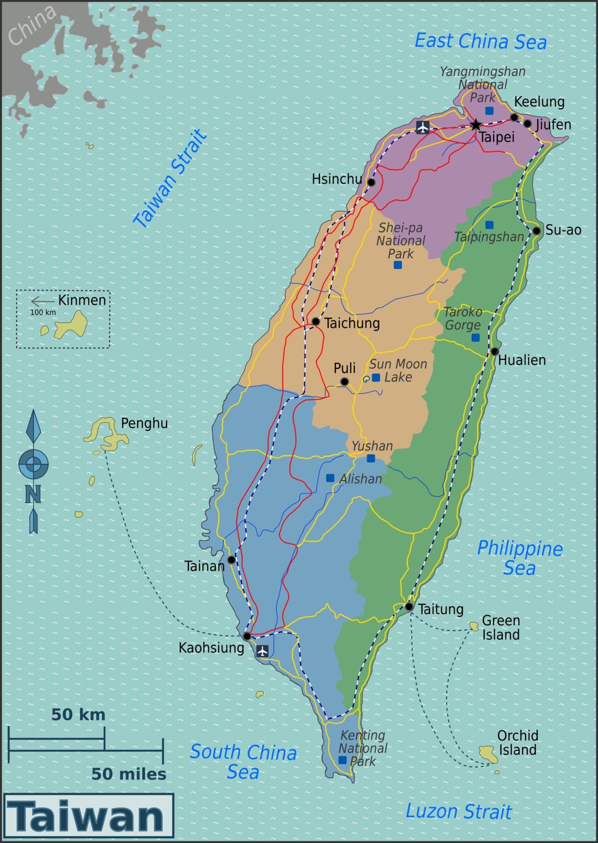 แผนที่ของท่าเรือไต้หวัน Name