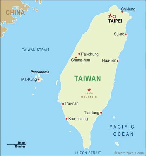 ไต้หวัน taoyuan ระหว่างประเทศสนามบินแผนที่