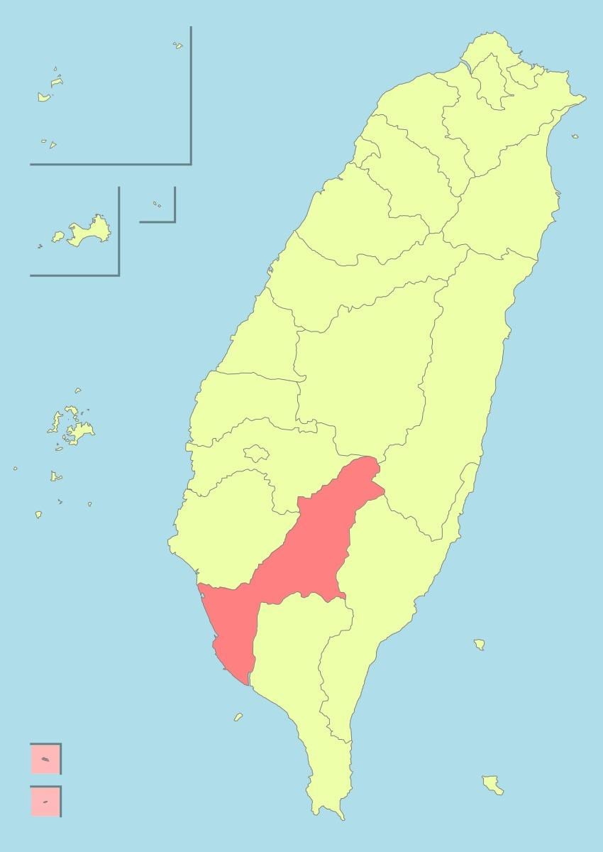 แผนที่ของ kaohsiung ไต้หวัน Name
