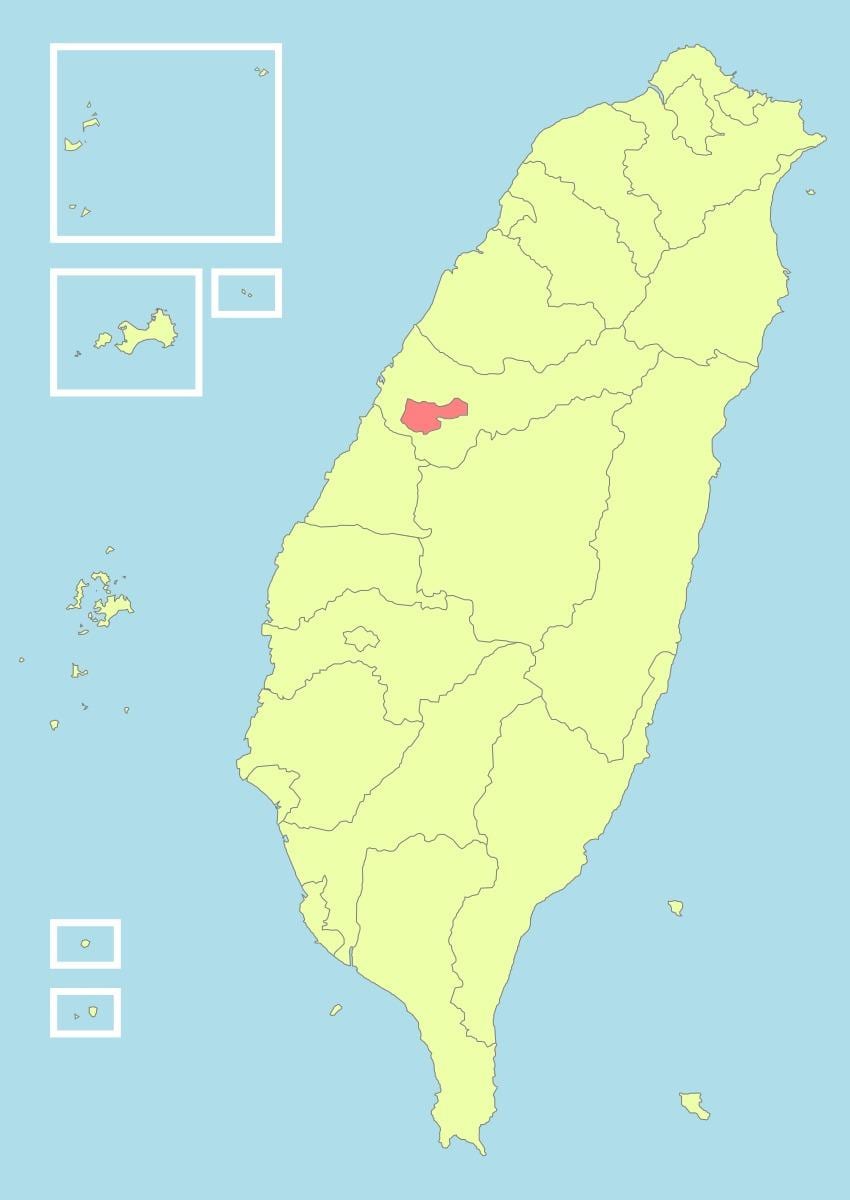 แผนที่ของ taichung ไต้หวัน Name