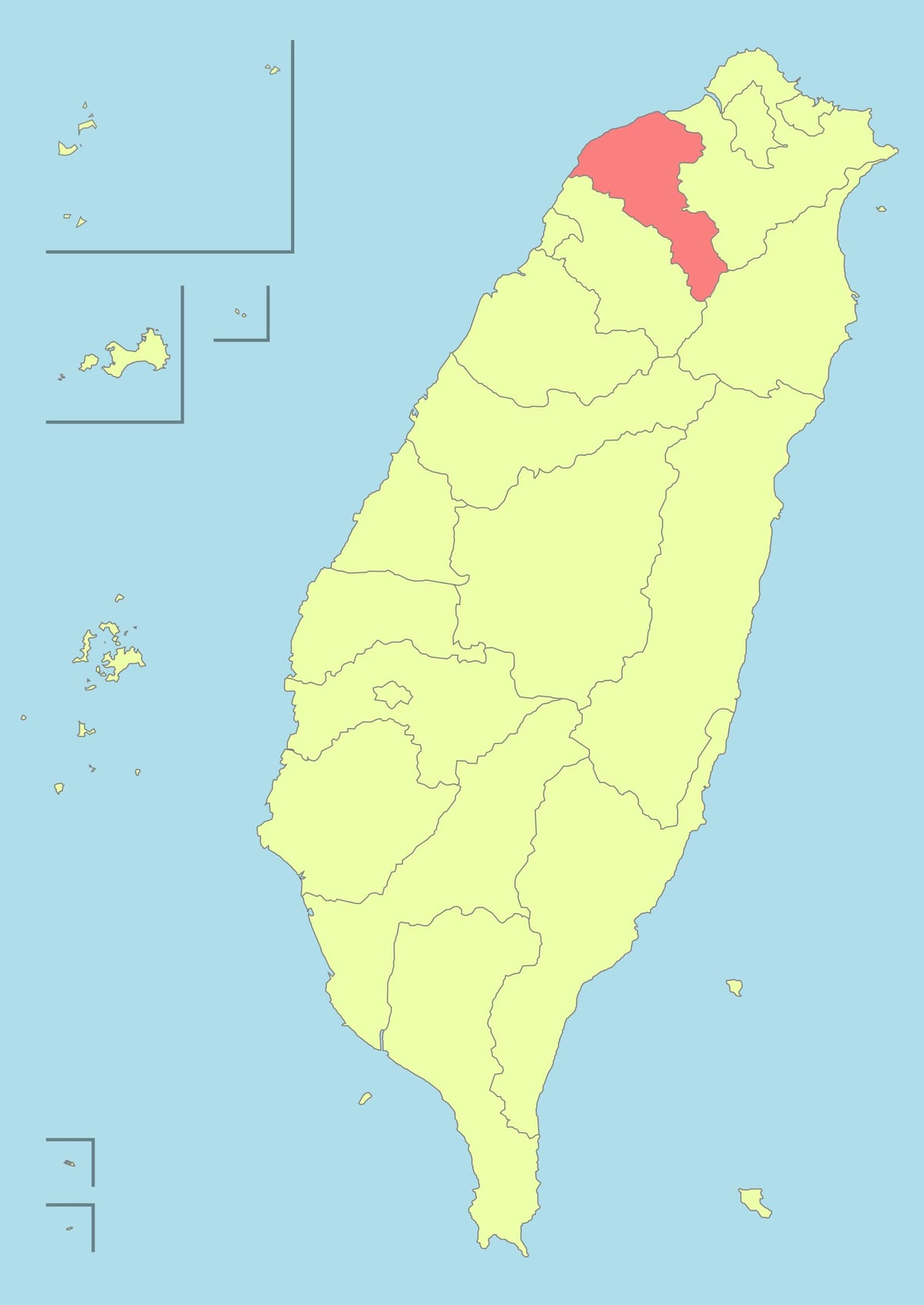 ไต้หวันแผนที่ taoyuan