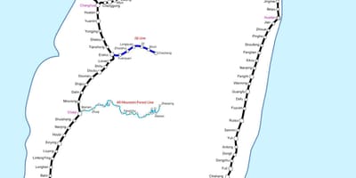 แผนที่ของไต้หวัน lrt