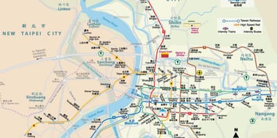 ไต้หวันไทเป mrt แผนที่