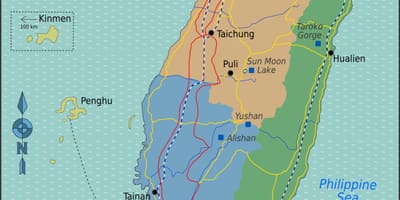 ไทเปไต้หวันแผนที่สถานที่