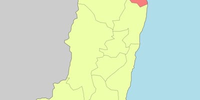 แผนที่ของ hualien ไต้หวัน Name