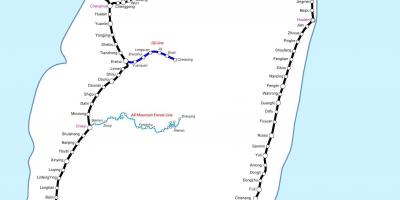 Railway แผนที่ไต้หวัน Name